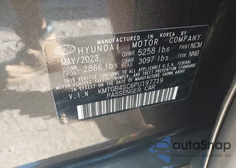 2023 Genesis G80 2.5T Awd из США, поврежденный, VIN KMTGB4SC6PU197719